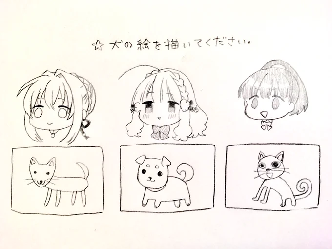 うちの女審神者の画力こんな感じ 