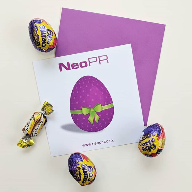 NeoPRLtd's tweet photo. How egg-citing! 🐣 We just send out our Easter campaign! 🐰 Will you be able to crack the code to work out your #PerfectPR? 💜 https://t.co/r0FpLts5ll