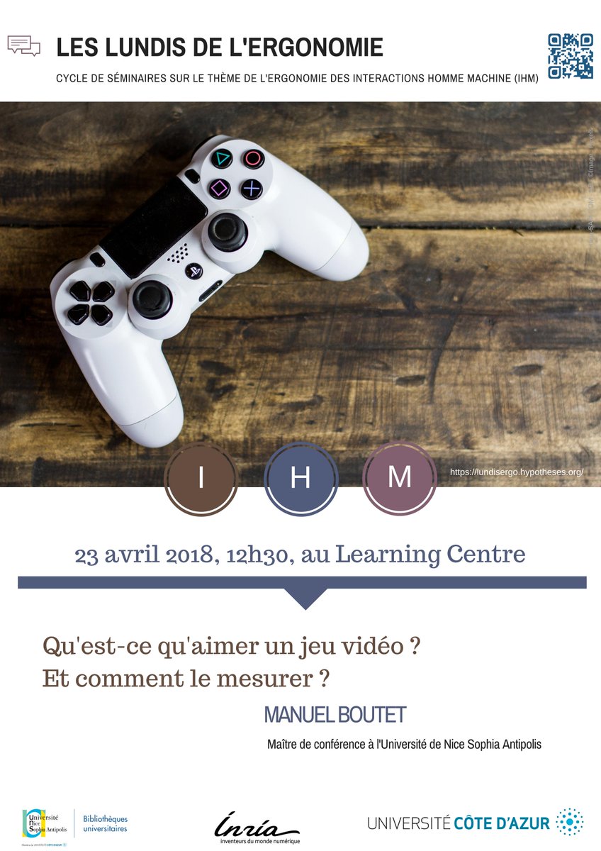 EmiliePalagi's tweet photo. Rdv le 23/04 à 12H30 à la @BUNice_Sophia pour le prochain événement des #lundisdelergonomie avec @Manuel_Boutet ! :)  Venez nombreux !!

Inscriptions sur: https://t.co/KomtBU8fAk
@inria_sophia @uca_research https://t.co/KdwQle7Tlz