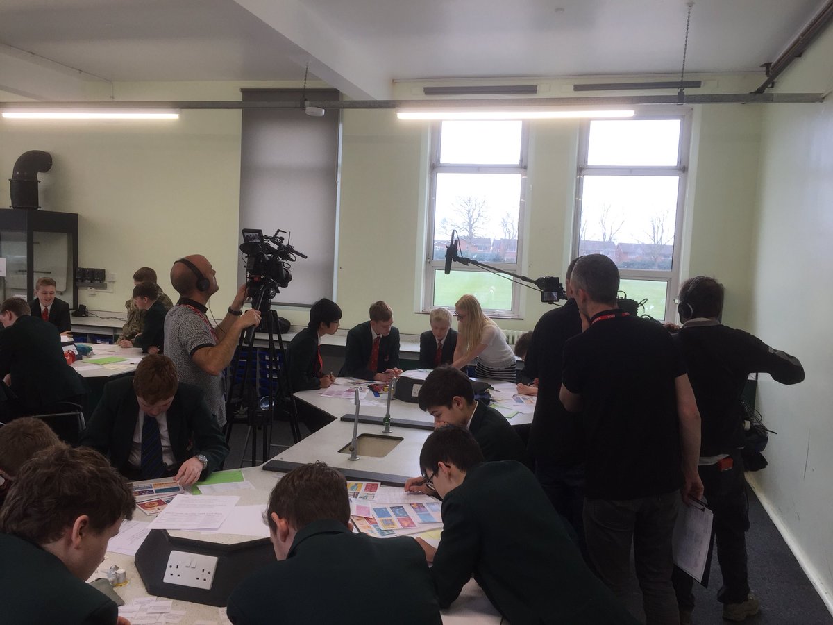 FormativeEdLtd's tweet photo. Great day filming at Sandbach School for @STEMLearningUK for new online course we’re writing. Awesome teachers &amp; students, feeling inspired! https://t.co/aKA9dXEQEp