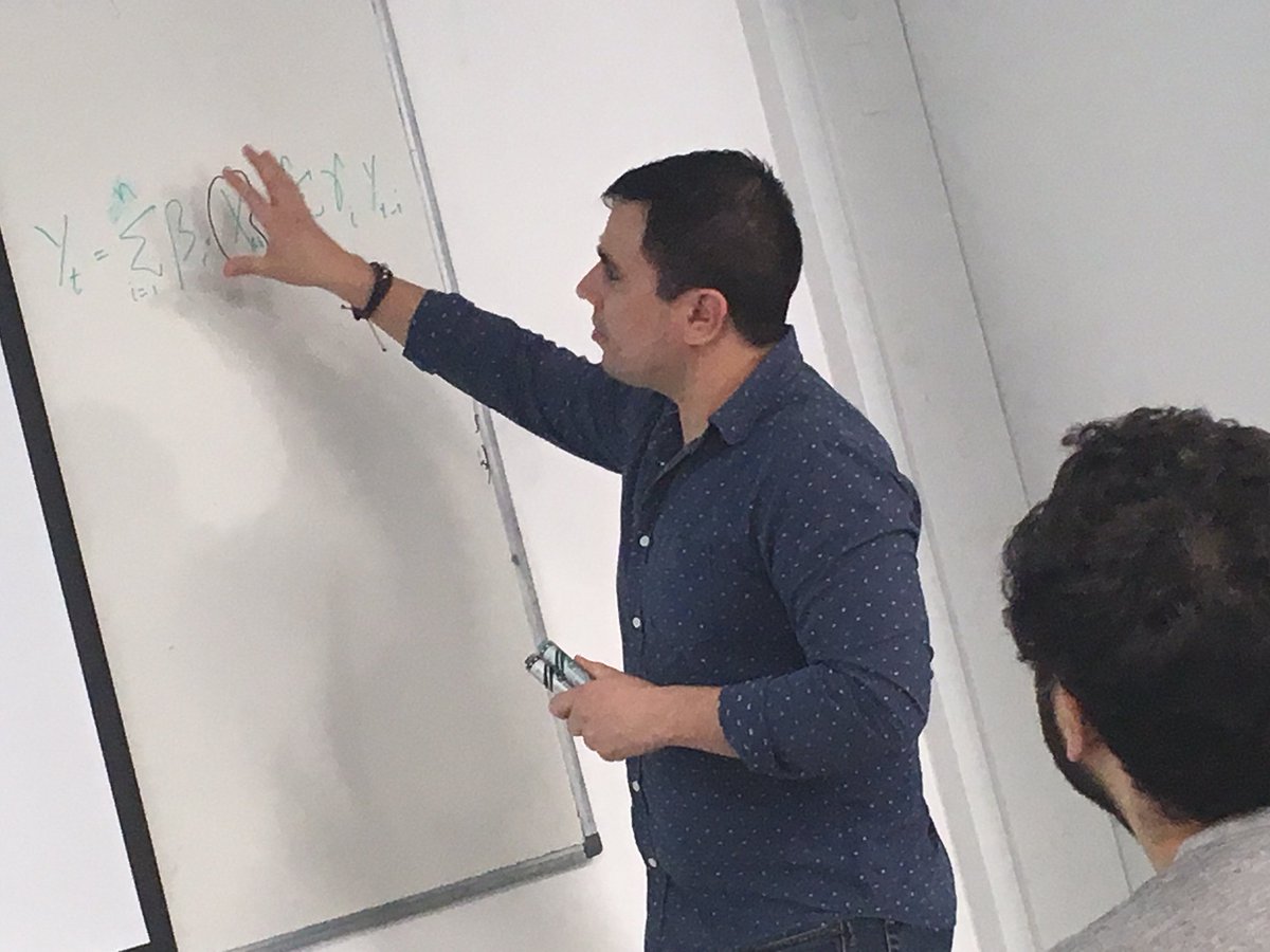 Boom_Renewables's tweet photo. It was a great pleasure to have a fellow countryman as a guest speaker in my course Energy Strategies for developing countries. Many thanks Dr. Martin Montego @AubFas for your brilliant talk on the nexus of energy consumption, CO2emissions &amp; economic growth @Energy_AUB @MSFEA_AUB https://t.co/xUW0B3Qusd