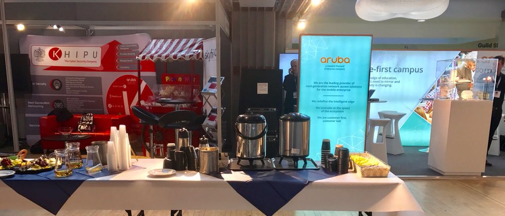 KhipuNetworks's tweet photo. It’s the last day #NWS46 so please drop by the @ArubaEMEA, @PaloAltoNtwksUK & #KHIPU stands! #nextgen #cybersecurity & #networking specialists within the education sector -watch our customer videos: https://t.co/sti9oi1tfx & https://t.co/eNPyhhgHdI #WednesdayMotivation https://t.co/i5Z695dtkH