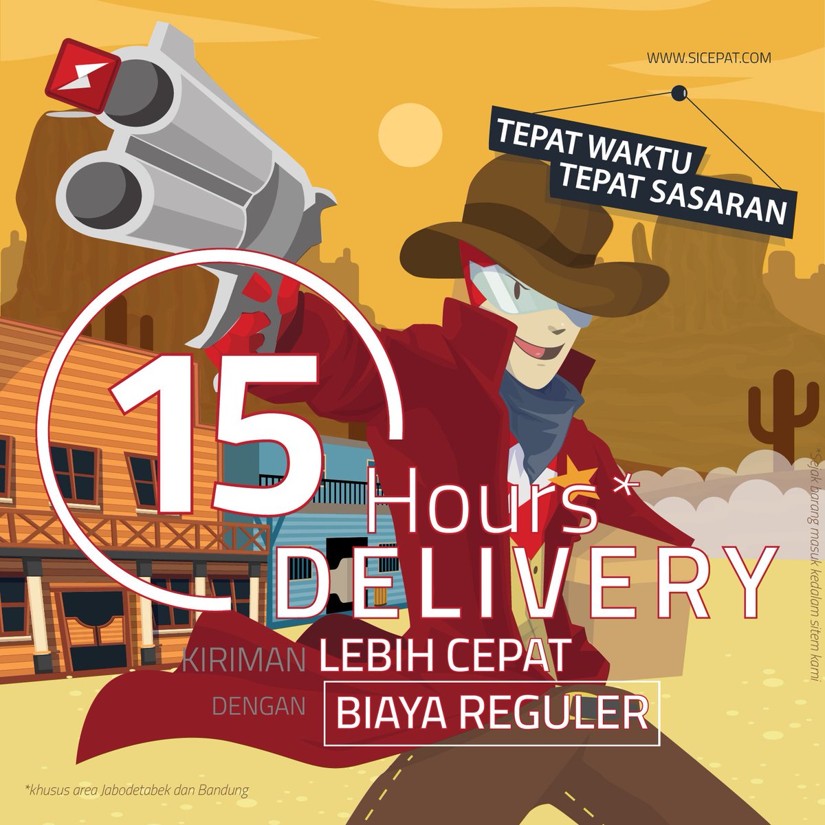 sicepat_ekspres's tweet photo. Nikmati kemudahan pengiriman barang kamu dengan SiCepat Ekspres. Dengan 15 Jam Sampai khusus area Jabodetabek & Bandung. Minimal 15 jam sejak barang kami terima.
Folow @sicepat_ekspres
#15jamsampai #sicepat #kirimanmurah #kirimanmudah #semakinbesar #semakinmudah #semakinmurah https://t.co/j9u8eCOGxA