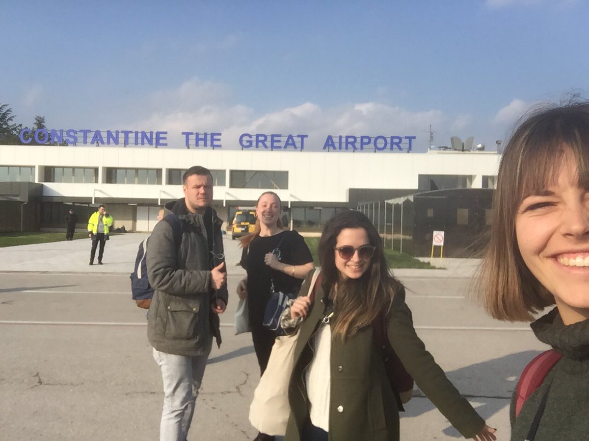 EuroviewsMag's tweet photo. Yesterday team Kosovo successfully arrived to Nîs and are on their way to Pristina today. Ready to write stories #OnTheEdge #EitW18 #Euroviews18 https://t.co/vF3lBy3CD0