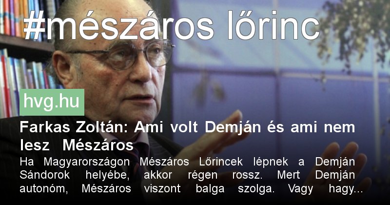 kozoshir's tweet photo. Farkas Zoltán: Ami volt Demján és ami nem lesz M...  #demján sándor #mészáros lõrinc - https://t.co/3yeaUH4Nnx https://t.co/bpJvNQfyX8