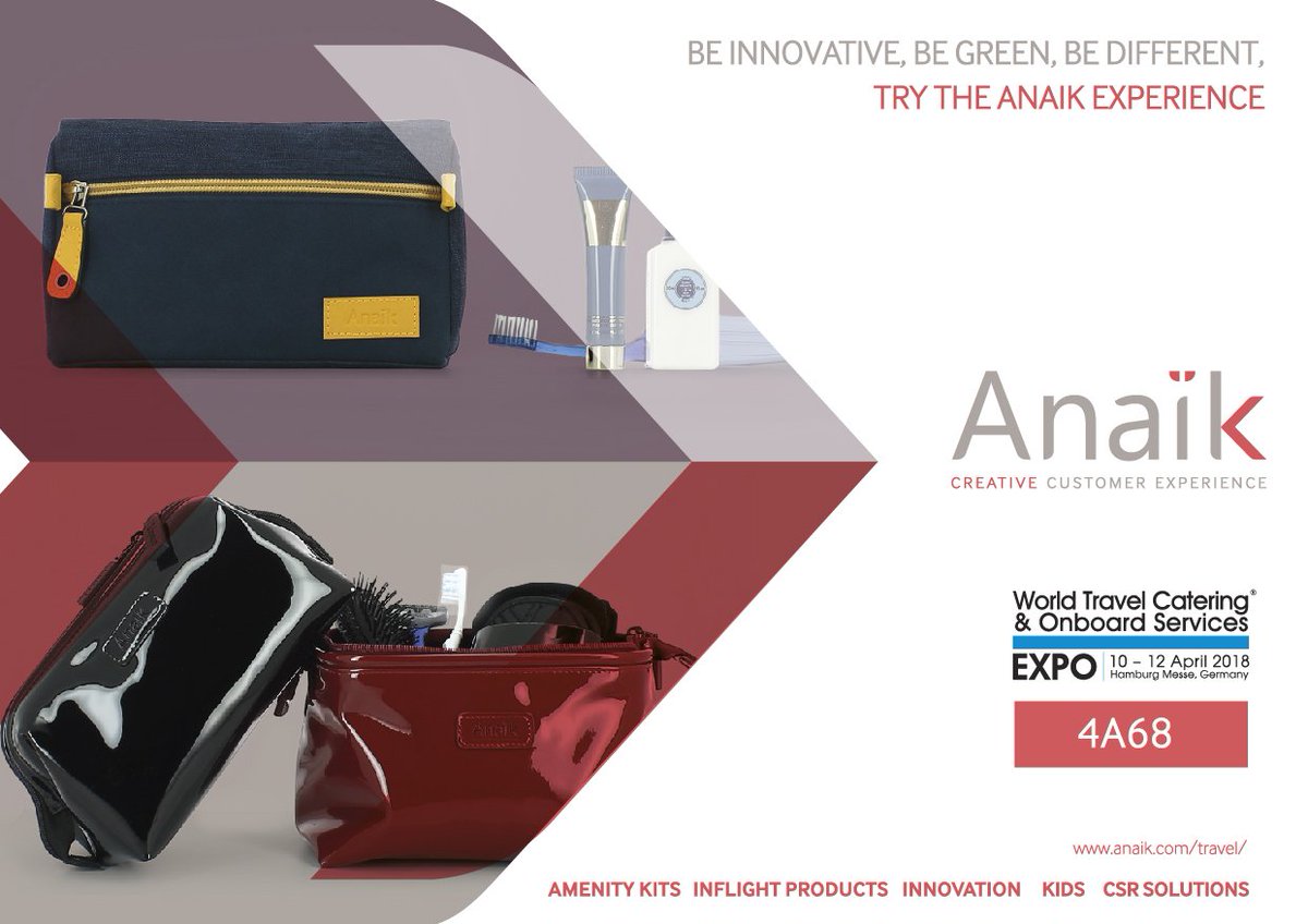 Anaik_company's tweet photo. D-14 to book your appointment with our Travel team on WTCE Expo ! Contact us : travel@anaik.com 
#travel #customerexperience #experienceonboard #greenattitude #airlines #creativedesign #creativestrategy #airlinebrand #travelpouch #pouch #airlineoffer #businesspartner  #flight https://t.co/koB9TSOBum