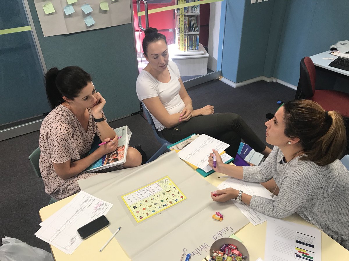 Teachers reflecting on and refining their L3 K practice during L3 K training group workshops. Learning from and with each other  #L3