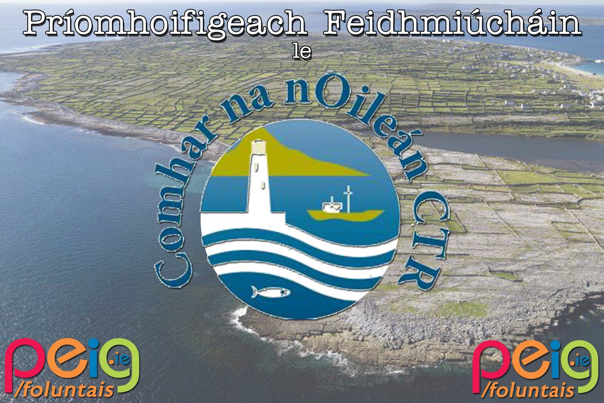 sceal__ie's tweet photo. Tá Comhar na nOileán CTR ag lorg duine le post a ghlacadh mar Phríomhoifigeach Feidhmiúcháin den Ghrúpa Forbartha Áitiúil Comhtháite do na hoileáin amach ón gcósta. 

Tuilleadh eolais faoin ról faoin ag https://t.co/NFyTuEg8me https://t.co/MJmLwBaRXV
