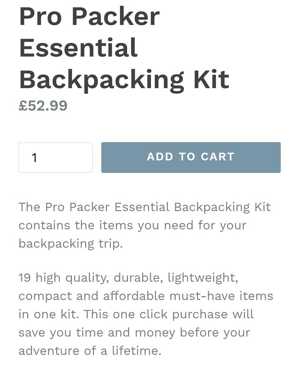 ProPackerLtd's tweet image. Save time, money and stress by simply ordering all your #backpacking #items through #Propacker. 1 click and you have 19 #essential items for your #travels. 
Visit link in bio to get order yours today. It couldn't be easier. ✌

#packinggear #whattotake #travelshop #gapyear
