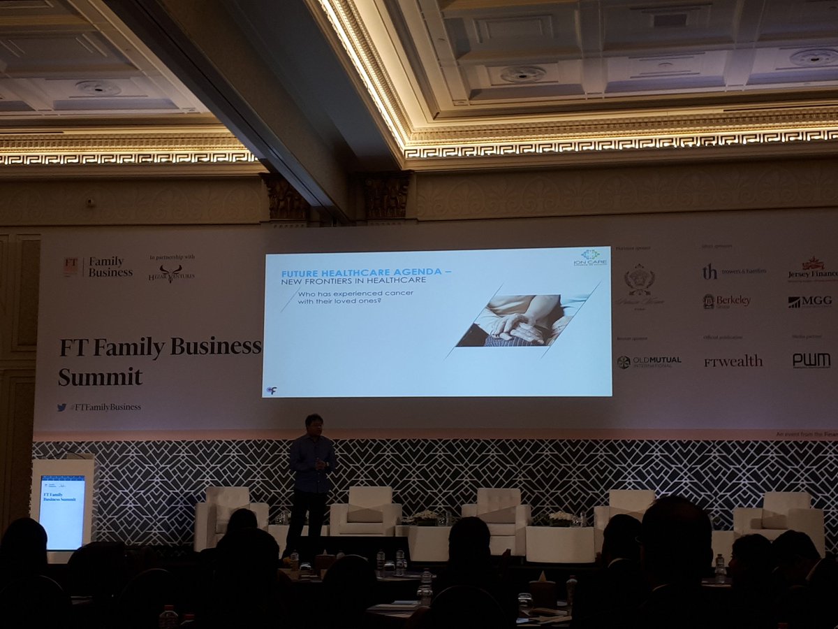 hezarventures's tweet photo. @LalitKModi - sharing a fascinating and truly inspiring vision for cancer care at #FTFAMILYBUSINESS borne of his incredible and moving personal journey.  #Entrepreneurship #impact #ioncare https://t.co/tAO8oXPm9E