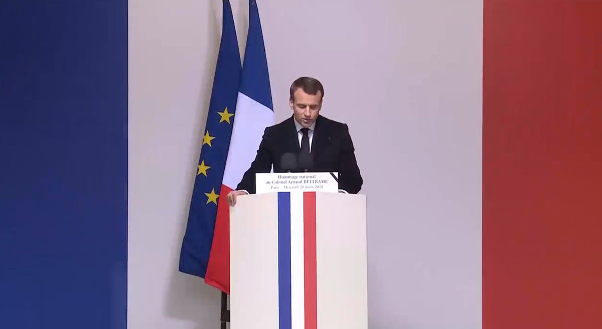 RTenfrancais's tweet photo. Le président français fustige la mort «lâche» de Radouane #Lakdim, découlant de «l'hydre #islamiste»
EN DIRECT :
➡️ https://t.co/2SXaLDWmu4 https://t.co/qni6GdhvCR