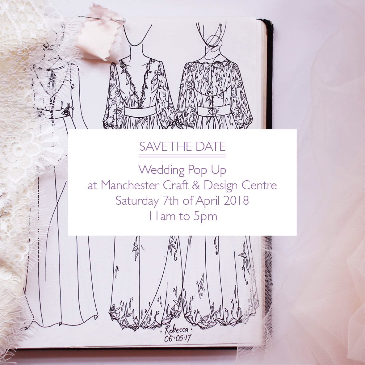 Join us <a href="/ManchesterCraft/">Manchester Craft and Design Centre</a> on April 7th for our wedding pop up, featuring <a href="/FrayBespoke/">LauraFrayBespoke</a> alongside over 30 other makers