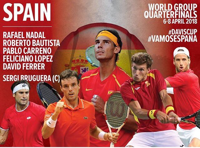 mainDrawtennis's tweet photo. Ya tenemos equipo para jugar los cuartos de final contra Alemania! 💪🏽💪🏽Equipazo! 🎾🇪🇸 #daviscup #copadavis #cuartosdefinal #españavsalemania #vamos #teamesp #stringers @XS_XaviSegura https://t.co/V80sKycL3Y