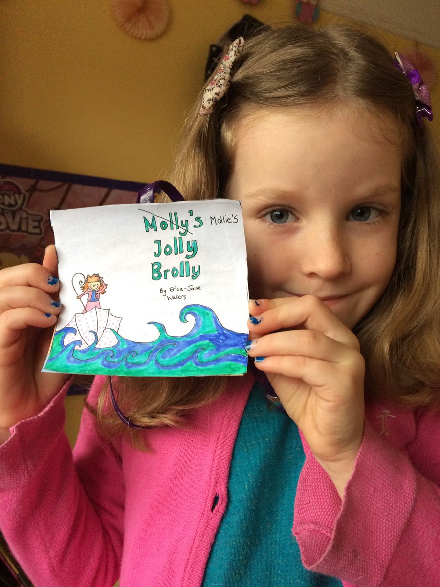 LOOK! A beautiful, real life Mollie for <a href="/WorldBookDayUK/">World Book Day UK 📚</a>. Thank-you Mollie for doing such a grand job. Happy to see #MollysJollyBrolly still going strong after all these years. <a href="/Plum_Agency/">The Plum Agency</a>