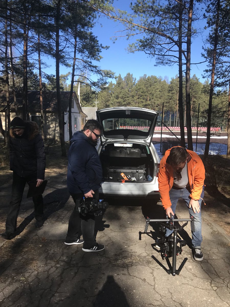 On the move again - filming <a href="/RTU_LV/">RTU</a> Kempings Ronīši holiday cottages this morning for customer testimonial video >>> the site manager particularly rates the ability to control heat remotely &amp; maintain a constant temperature in his properties! #smartelectricthermalstorage #h2020