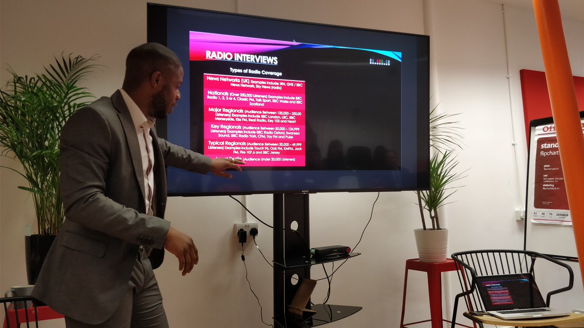 imediavan's tweet photo. Your products and services can reach more people using TV, Radio and digital platforms. Powerful présentation by @AbeatOnline at @FSBLondon #FSBHackneyBusiness https://t.co/t2QQflPF0X