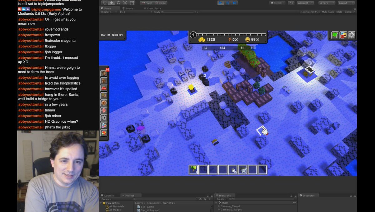modlands's tweet photo. on today's stream we used the new customization settings to make an ice world with high sea level (ice islands!). going to need to add seeds for trees now, so we can grow forests on this world :D #indiegamedev #indiedev #gamedev #modlands #screenshot #screenshots #gameart #games https://t.co/8Qyh3QEgJJ