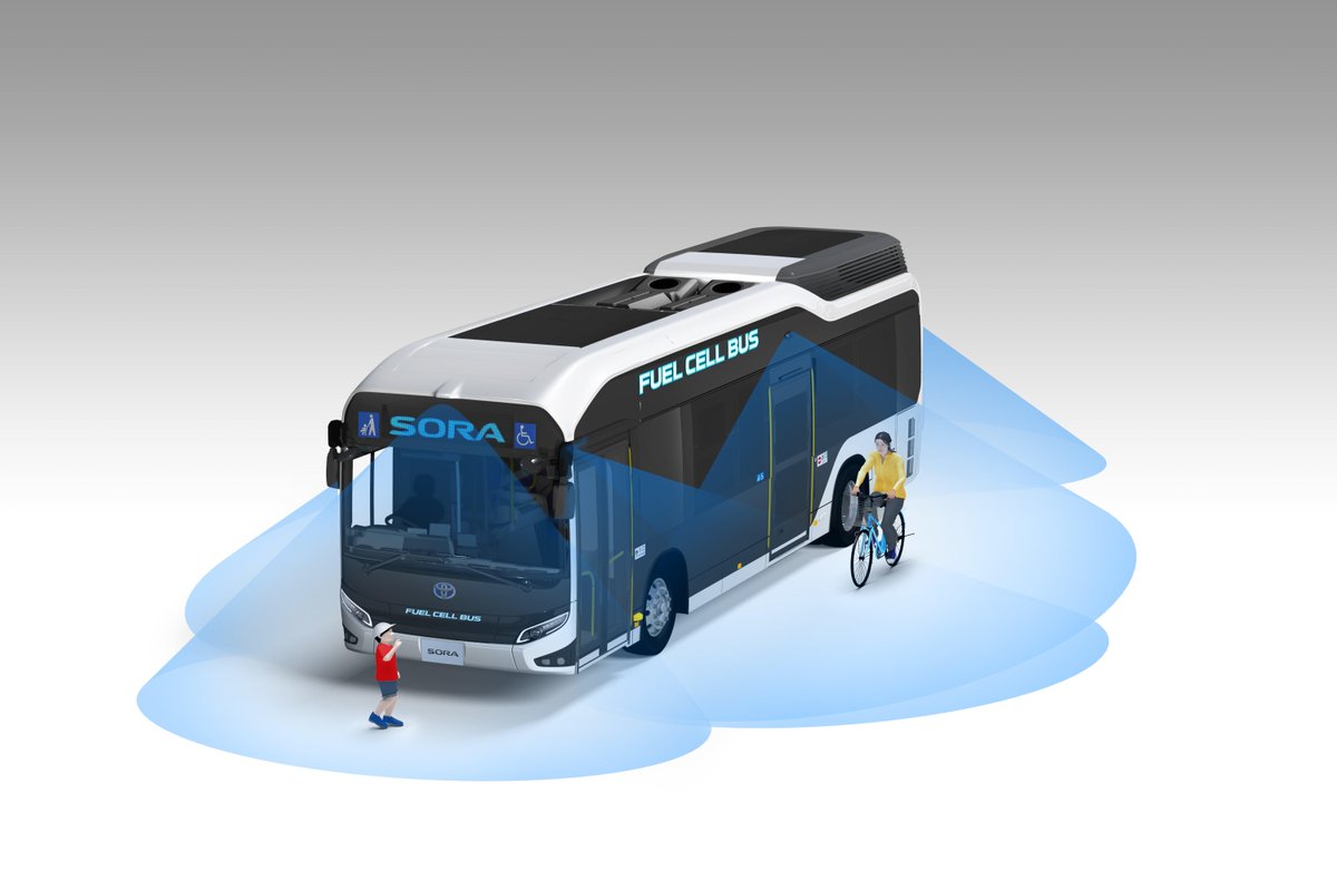toyota_europe's tweet photo. Another step towards #HydrogenSociety.
#Toyota Launches Production Model #Sora #FCBus. Over 100 buses expected to be introduced by 2020 mainly within the Tokyo metropolitan area.
https://t.co/LPkKF0cpuB https://t.co/V6s2kJ1nFR