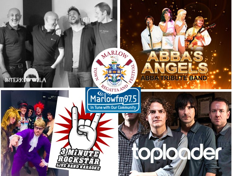 MyMarlowUK's tweet photo. We now have details on all the bands playing on Saturday at Marlow Town Regatta 2018, and it's a cracking line-up! The image sort of gives it all away, but if you want the words, here you go:
https://t.co/br9GpJjMU5 :-) https://t.co/FBGejqXcrr