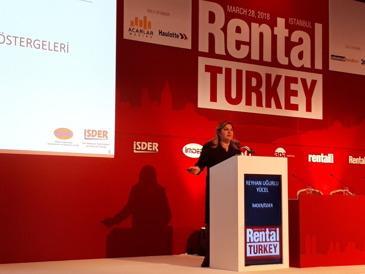 Kiralama Komitesi Başkanı ve Genel Müdürümüz Sn.Reyhan Uğurlu Yücel Rental Turkey konferansında iş ve istif makinaları kiralama sektörünün Türkiye'deki konumunu değerlendirdi. #HMFMakina #rentalturkey #kiralamakonferansi #sektöreyönverenler