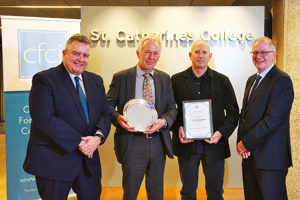 CFCICambridge's tweet photo. Considerate Contractor Awards: Chamber of Commerce Award - Certificate of Excellence - Various sites for Millcam @nigelemills and Winner @Coulson_Group for Holy Trinity Church #DCA17 https://t.co/AB5BLD3QHV