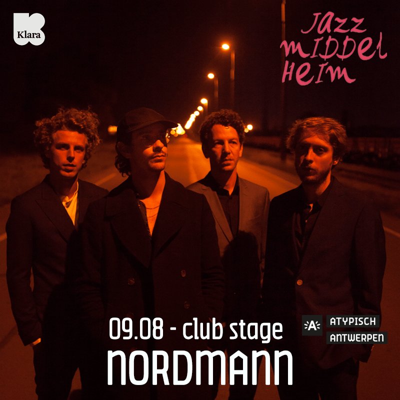 We are so looking forward to the summer festivals! This one's just announced! <a href="/nordmann_music/">NORDMANN</a> is headlining the Club Stage at Jazz Middelheim