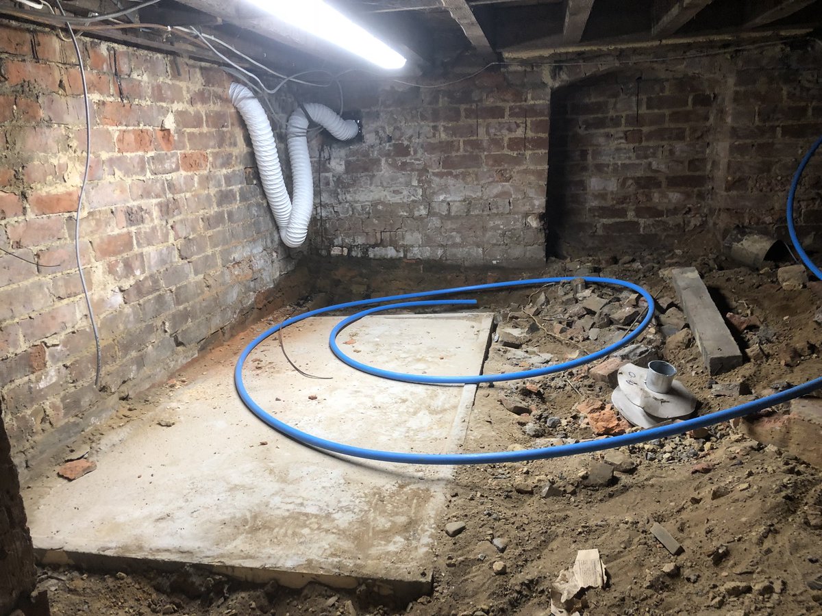 RangeHeating's tweet photo. My work area for the next few days. Had to install the light as the first job. Watch this space. Custom horizontal cylinder, @IMIHydronicUK LLH, 3 Heating zones plus hot water with @vaillantuk VRC700, VR91βs, VR9020, VR70 controls. @pbplumber did you install this? #swaged https://t.co/tCMb84d1Ob