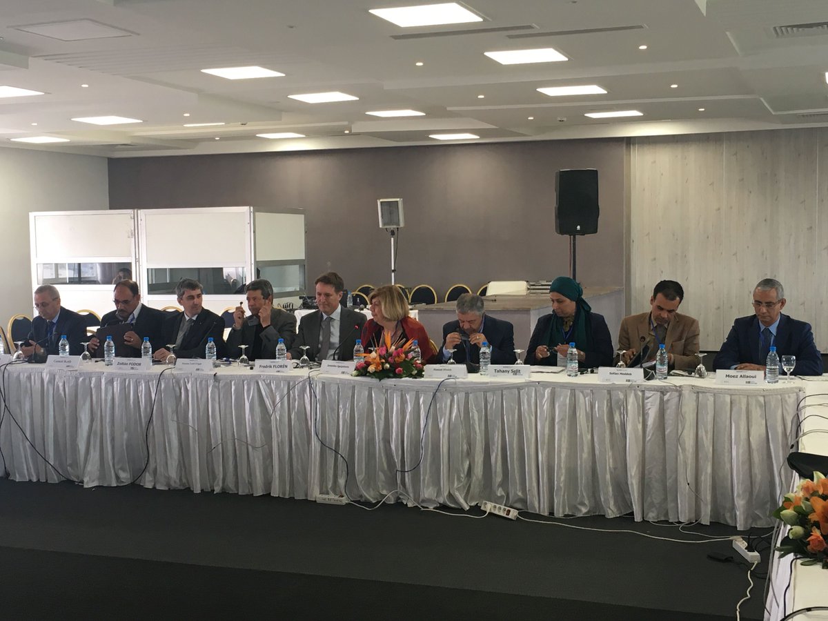 WATERSUMproject's tweet image. Promoting Sustainable Water Action in #MENA Region meeting held in #Tunisie March 27 2018. Presenting results of @WATERSUMproject to financing institutions &amp;amp; stakeholders and to identify areas in water sector that could be addressed through financial support. @RECstream