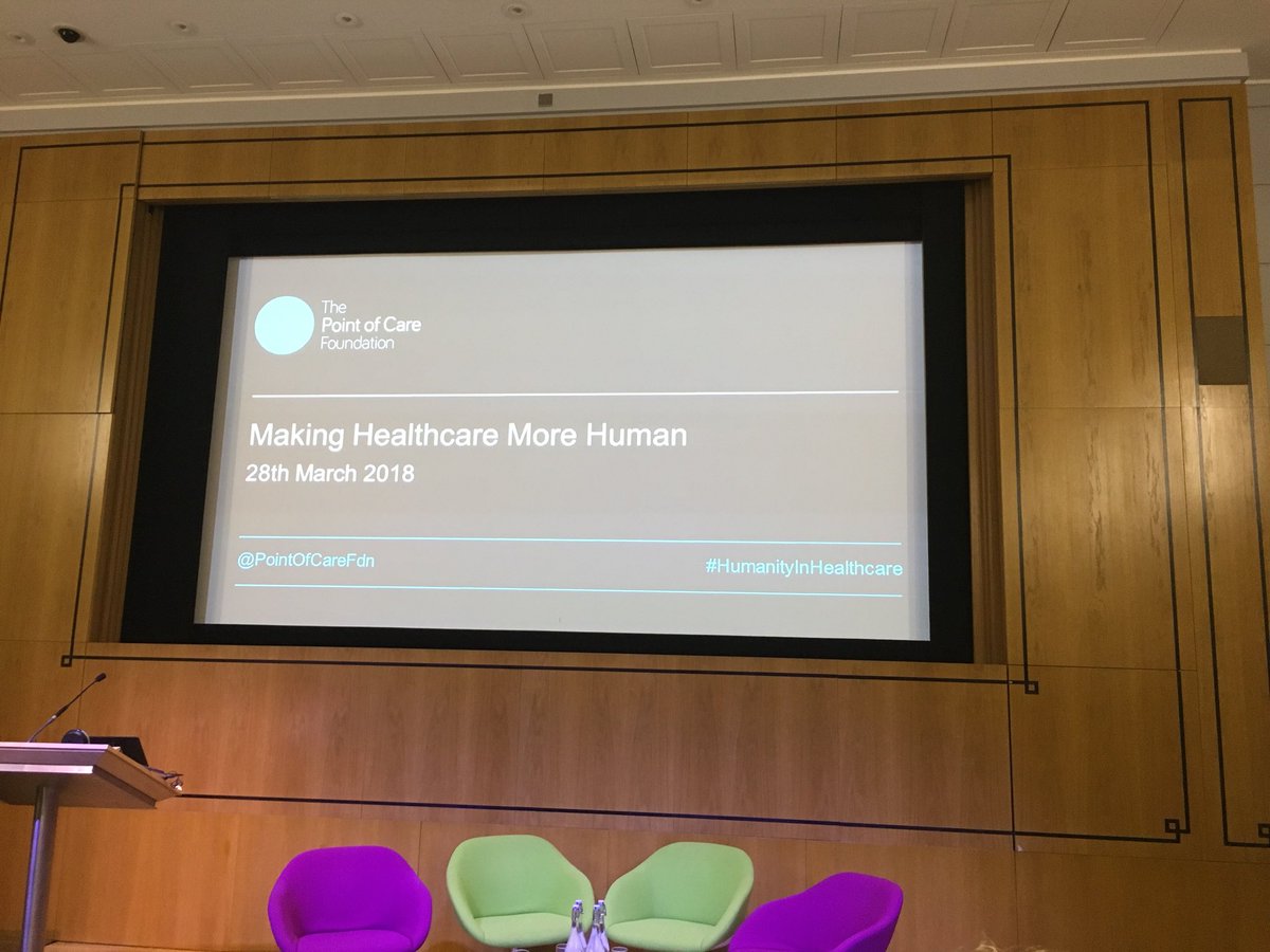 Excellent conference exploring the human connection in healthcare with the point of care foundation #HumanityinHealthcare