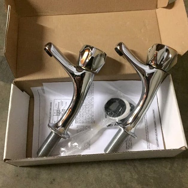 builders_bay's tweet image. Chrome Pillar High Neck Sink Taps
£33.00 now available on Builders Bay #plumberslife #kitchentaps #plumbing