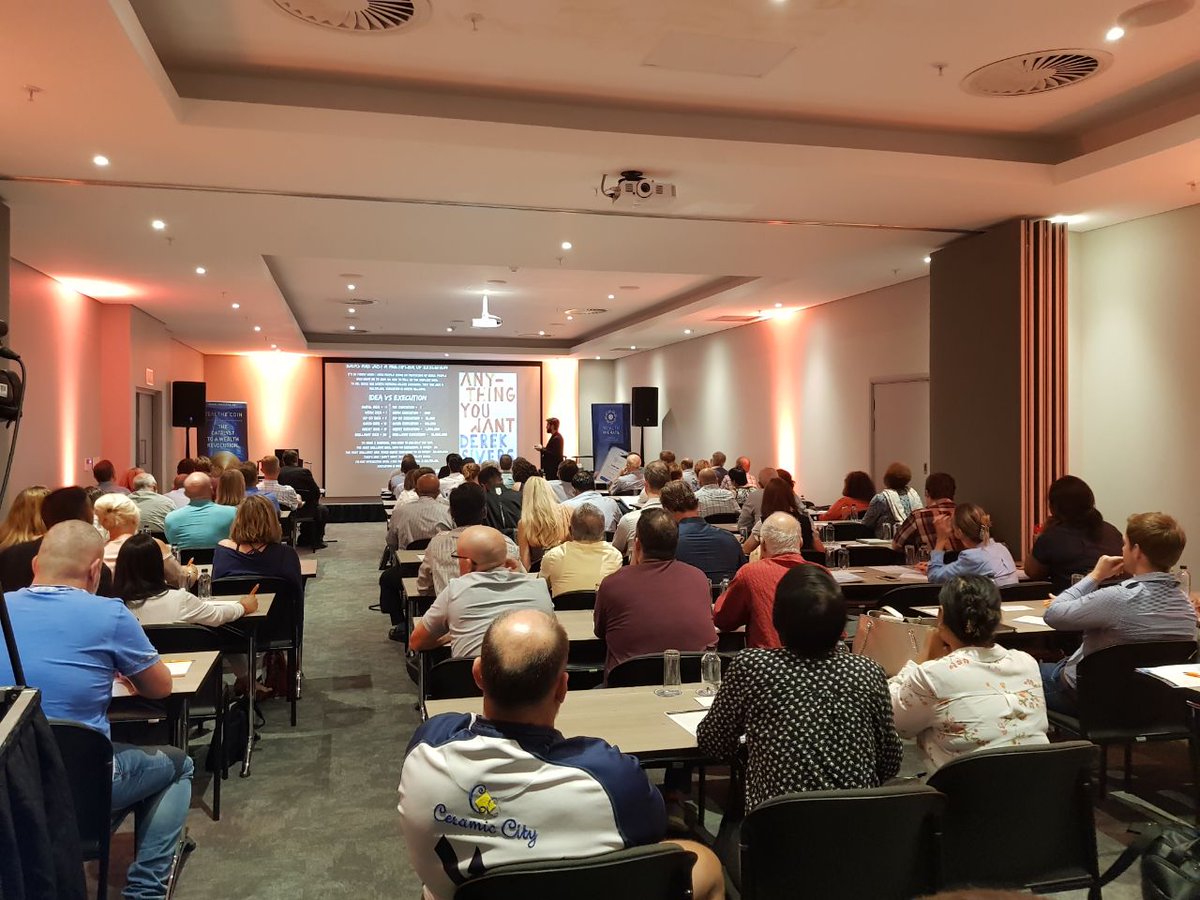 Scott_Picken's tweet photo. Full house at the #FinEvent2018 in Durban! Everyone is ready and eager to learn from the best! #DisruptiveThinking #FinTech #Blockchain. https://t.co/59DWBAPVNF