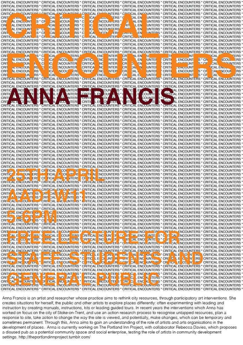 UoLCreativeArts's tweet photo. We have two guest speakers this April as part of the #CriticalEncounters series of artist talks - Wednesdays 5pm in the Art & Design Building @unilincoln (AAD1E11). Open to all staff, students and members of the public, it would be great to see you there! 🗣️🎨 https://t.co/IXQNSRzcuZ