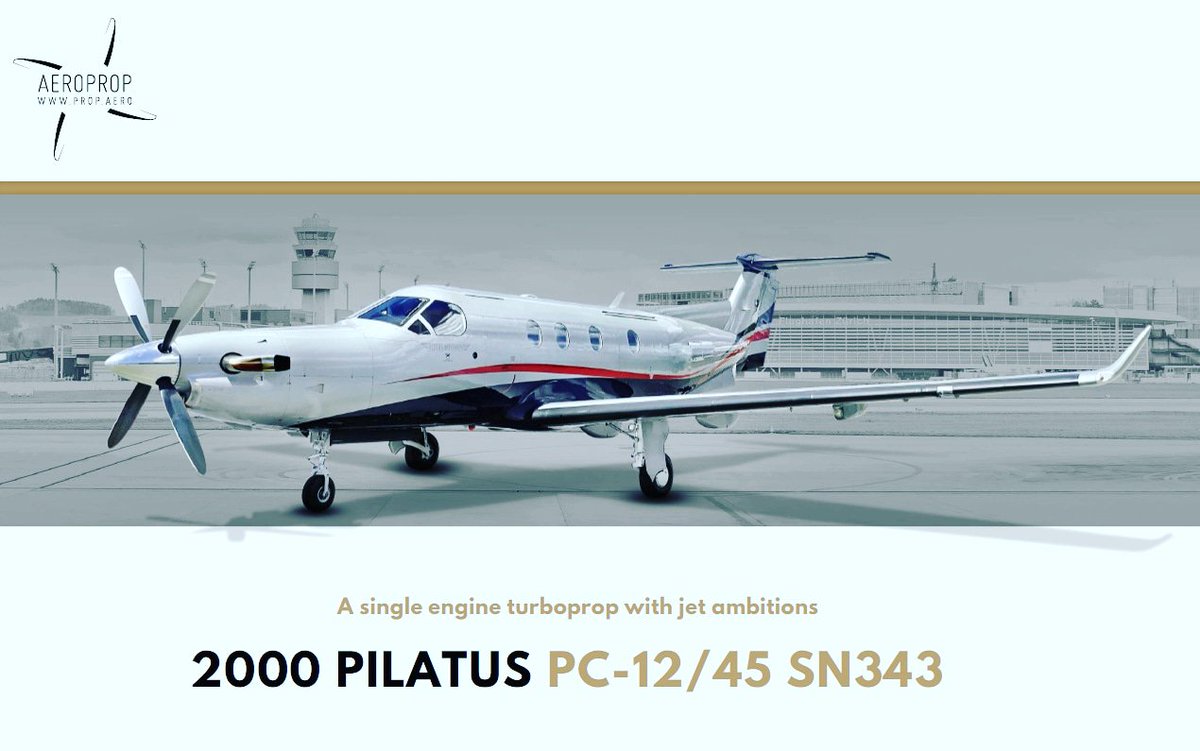 AeroProp's tweet photo. 🛩Beautiful PC12/45 for sale🛩
⚠️Owner wants aircraft gone⚠️
Contact +41 21 648 2141 or sales@prop.aero

#pc12expert #propellerexpert  #aircraftsales #aircraftacquisition  #fly7 #businessaviation #aircraftbroker #flypc12 #ownyourplane #timetofly #flyprivate #pc12ng #pc12 https://t.co/xVvBK5h9Iv