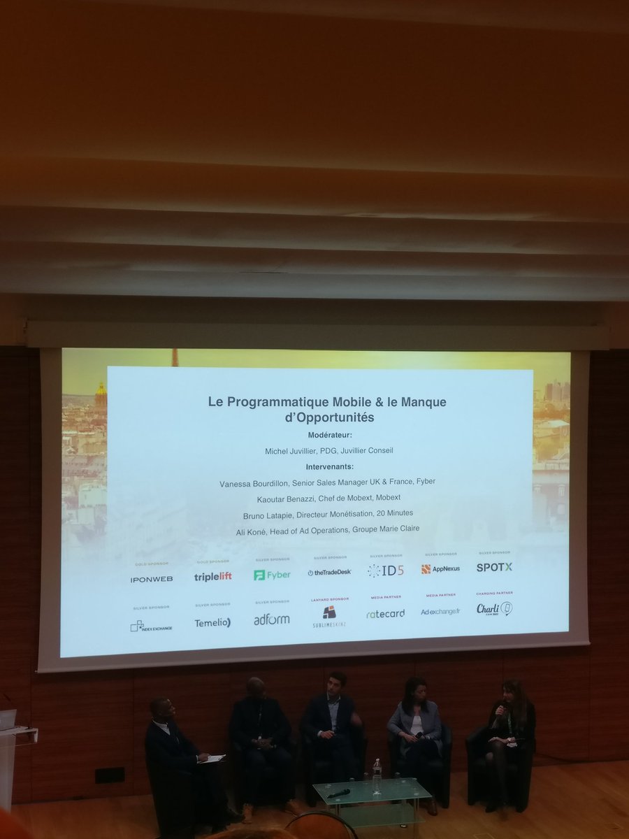 Ratecard_fr's tweet photo. Le #programmatique et le manque d'opportunités #ATSP18 #ATSParis @20Minutes @mobext @GMCConnect @Fyber https://t.co/dxv0uh6uW8