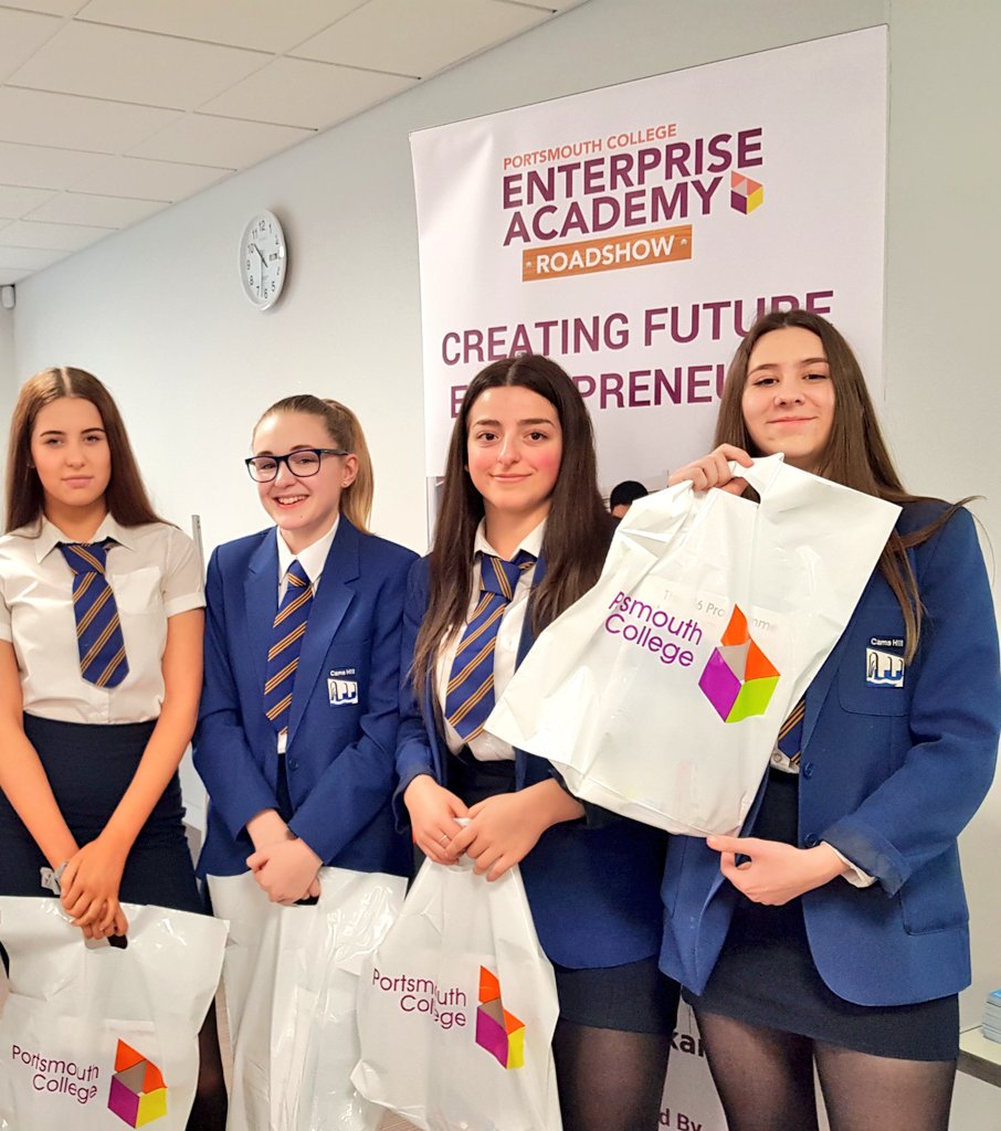 YEChallenge's tweet photo. Today the @PortsmouthColl #EnterpriseRoadshow sponsored by @HPE_UKI reaches Cams Hill School 💡 https://t.co/aLfkGet8xI