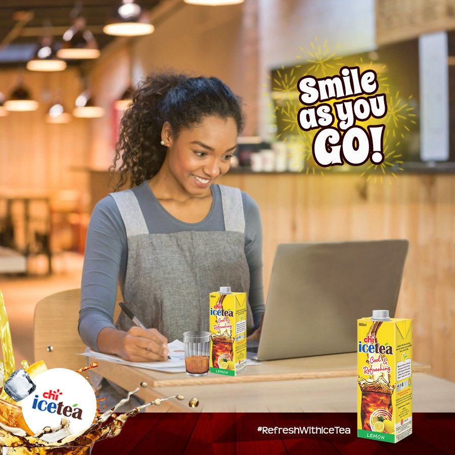 ChivitaIceTea's tweet photo. Smile as you go about all duties today; it doesnโt cost a thing. Donโt give room for negativity. #YouTeaYouRock
#WhatwouldItBe
#SoRefreshing
#ChiIceTea https://t.co/Gn9Z5K4BLB