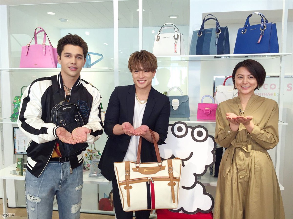 AustinMahoneJP_'s tweet photo. 明日3／29日は
フジテレビの「めざましテレビ」
のめざましジャンケンに
サマンサタバサのモデルを
一緒に務めている白濱亜嵐さんと共に
Austinが出演します😆💕

朝 7:29です！早起きしましょう！ https://t.co/2xKukXrqrR
