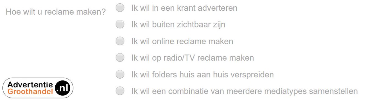 Advertentiegroothandel heeft ook specialisten in radio- en televisiereclame, online advertenties en sociale media. Omdat deze producten moeilijk zijn te vergelijken en te standaardiseren, zijn deze niet op onze site vermeld. Vraag daarom een offerte aan: buff.ly/2DkpkML