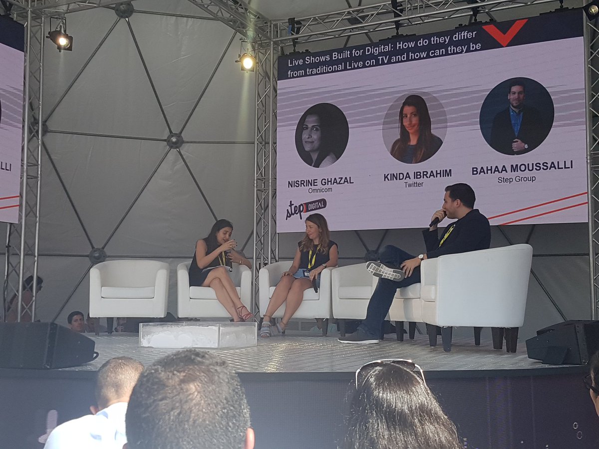 bampen's tweet image. #STEP2018 @kindaibrahim from @TwitterMENA talking about Live shows built for digital with @stepconference 🙌
