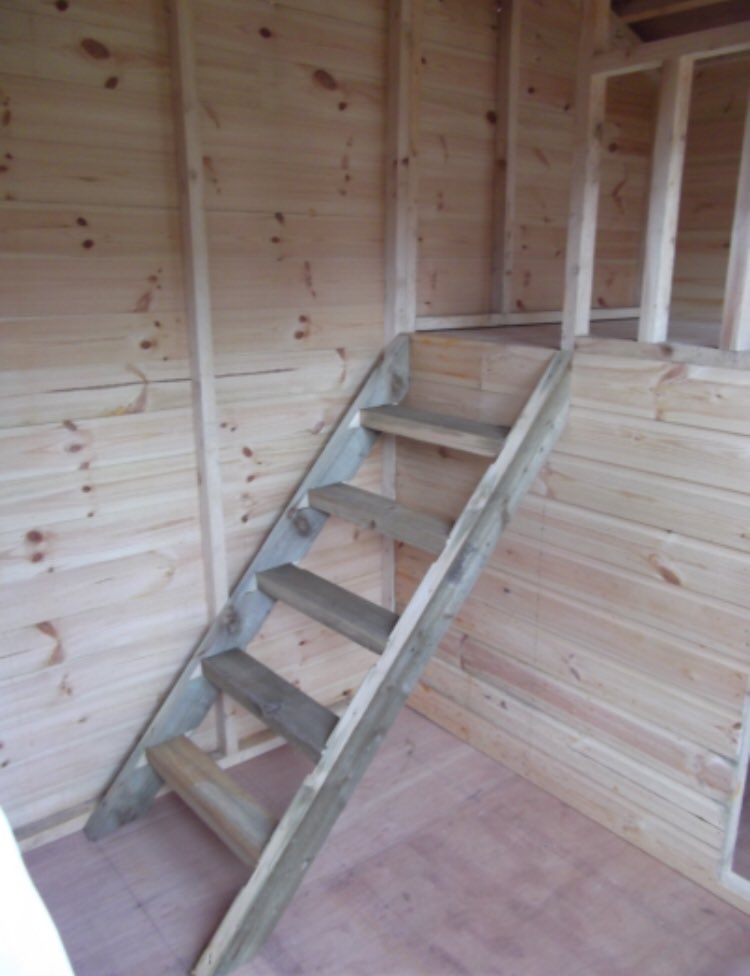 Here we have our two floor ‘10 x 8’ play house perfect for your little loved one! Call us on 0121 557 6233 for a free quote today!