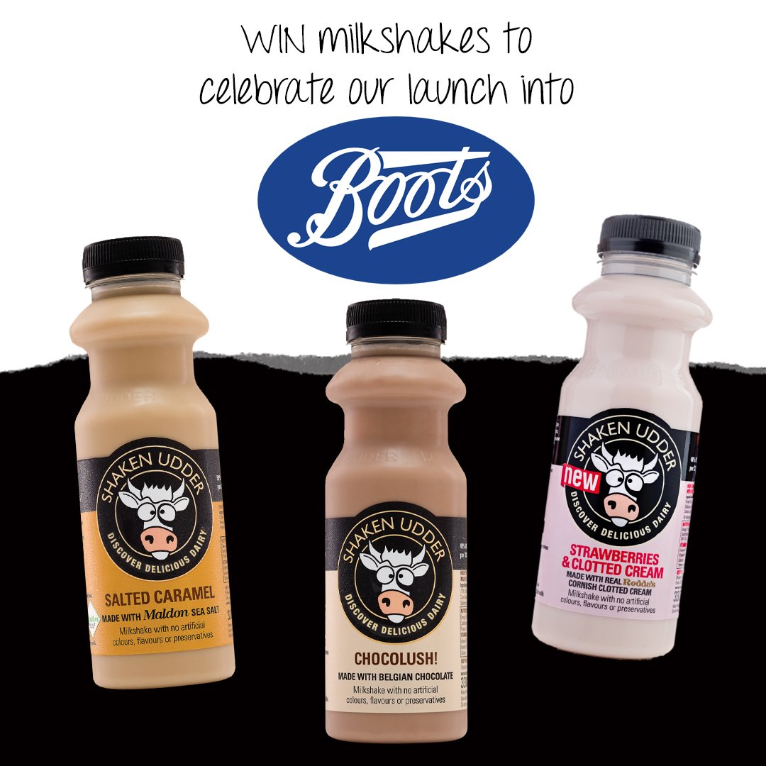 We recently announced our launch into <a href="/BootsUK/">Boots</a>🤗To celebrate we're giving FIVE of our fans the chance to #win a moo'vellous milkshake bundle packed with our 330ml bottles! To enter, simply LIKE &amp; RT this post! #winitwednesday #wednesdaywisdom T&amp;C's apply, see website.