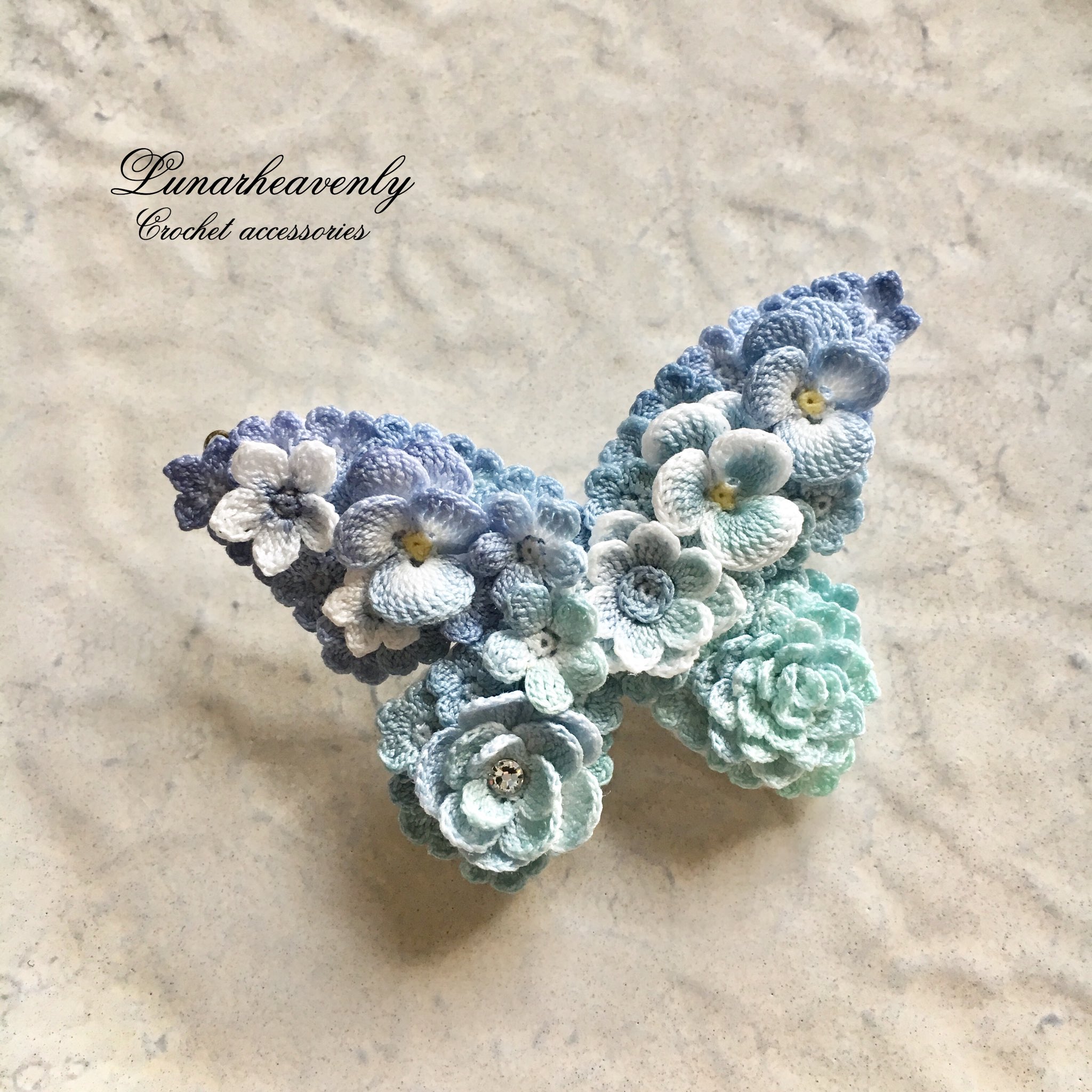 レース編み作家 Lunarheavenly ルナヘヴンリィ 桜 ネックレス