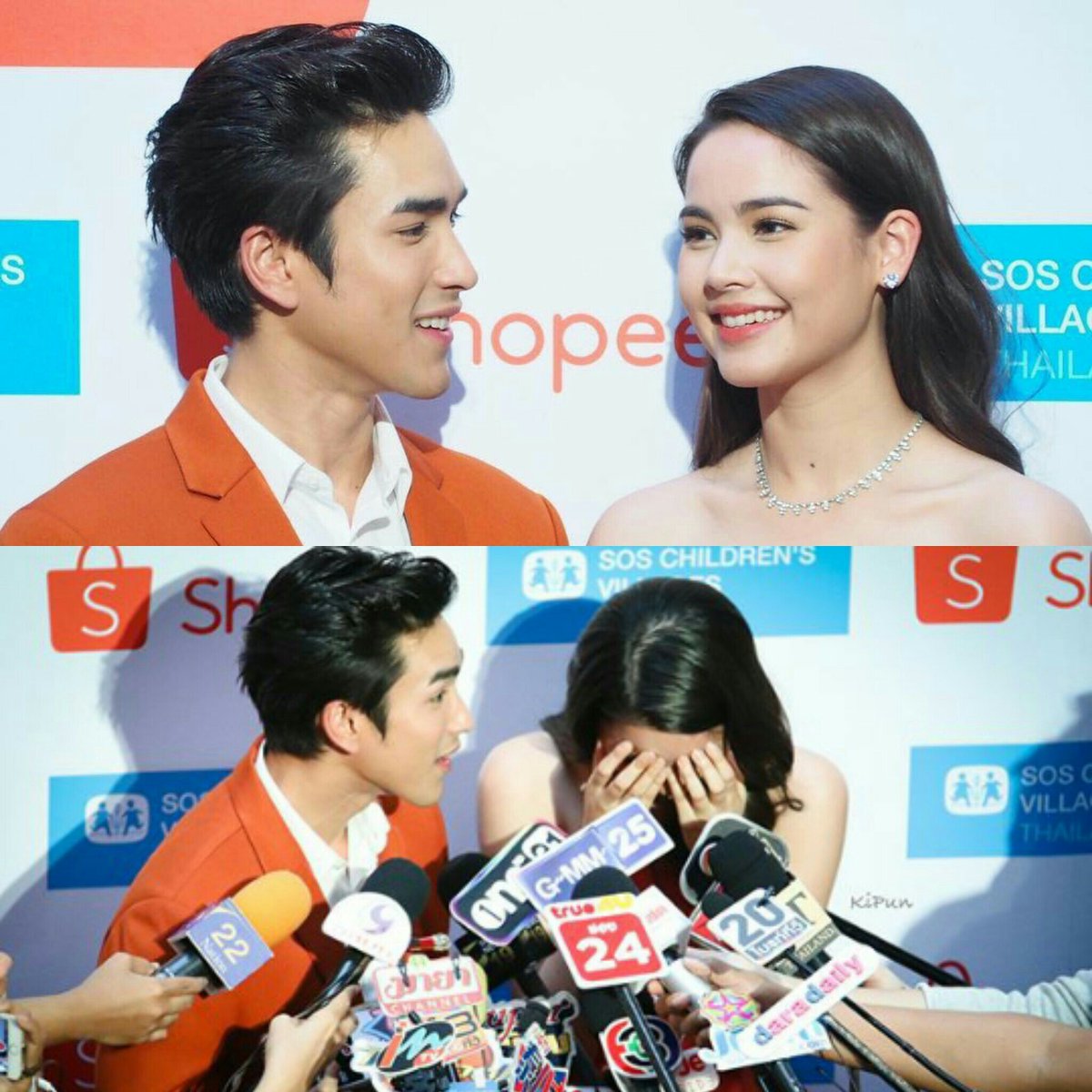 Krobkruach3's tweet photo. โอ้ยยย เซอร์ไพส์สุดในรอบ8ปีก็ว่าได้ ที่พูดว่า"รัก"ต่อหน้าสื่อมวลชนนน โอ้ย เขินกว่าใครญาญ่านี้แหล่ะ 😉😉😆😆😍
 #nadechyaya #ณเดชน์ญาญ่า https://t.co/85t3DEs260