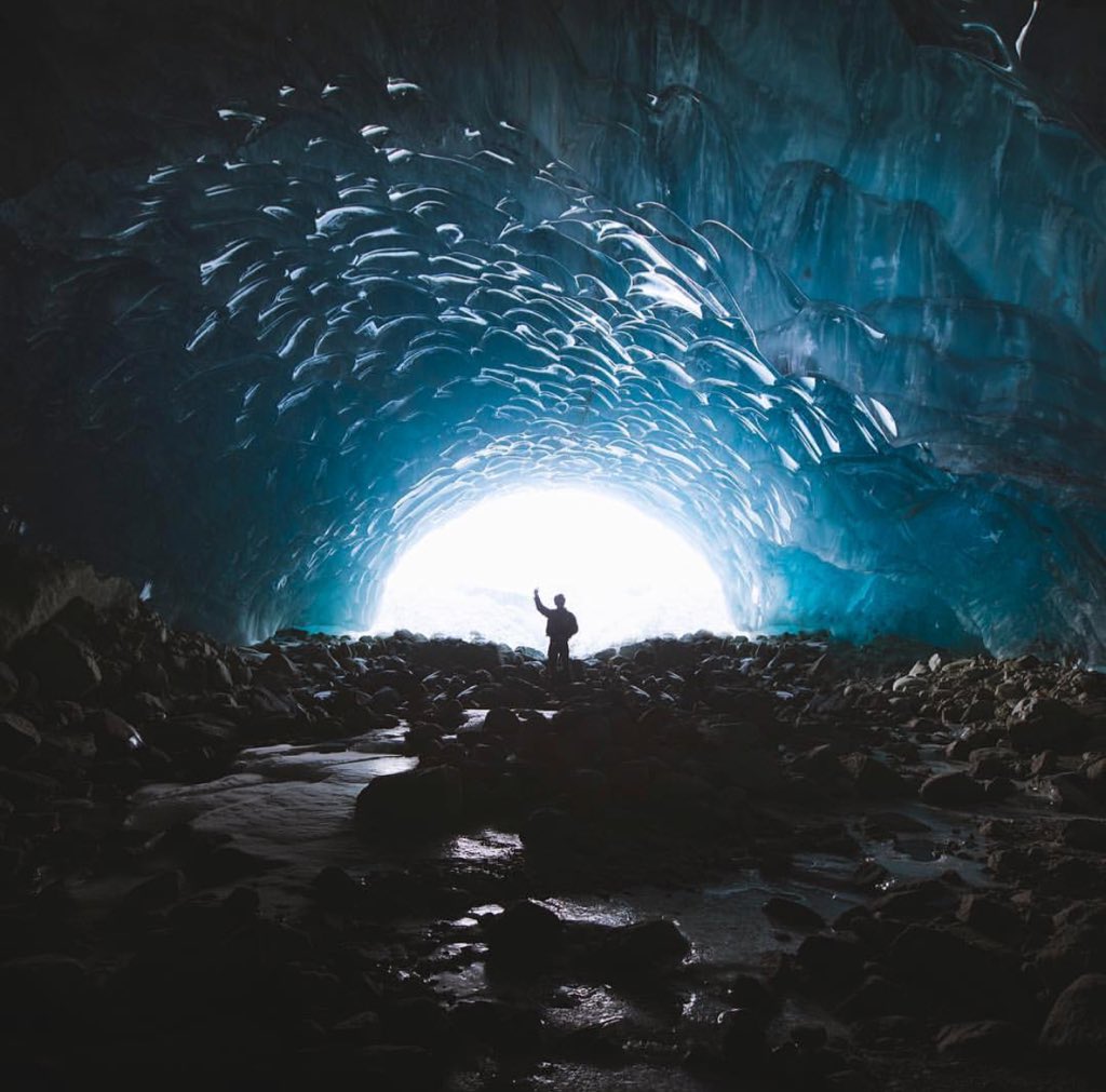 Ice caves, snow and Lucas.