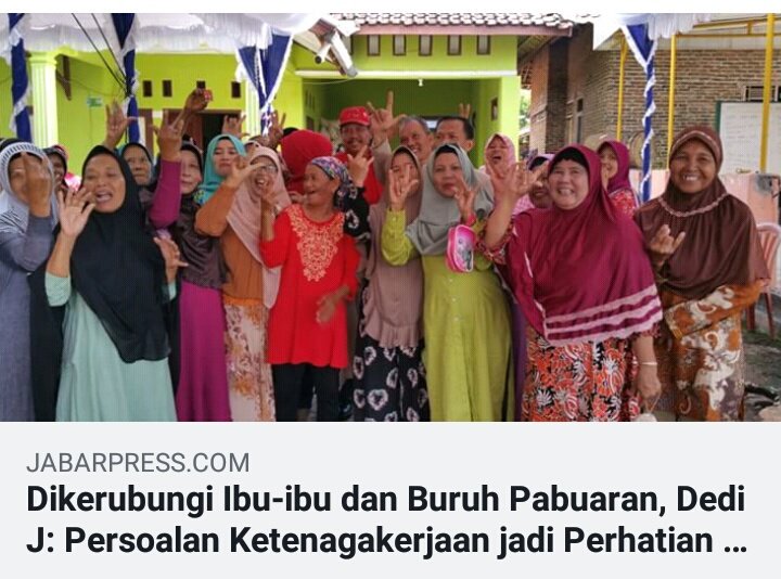 Berdialog dgn ibu-ibu dan buruh Pabuaran, paslon nomor 3 Dedi J-Budi Setiadi tegaskan persoalan ketenagakerjaan dan kesejahteraan buruh termasuk prioritas