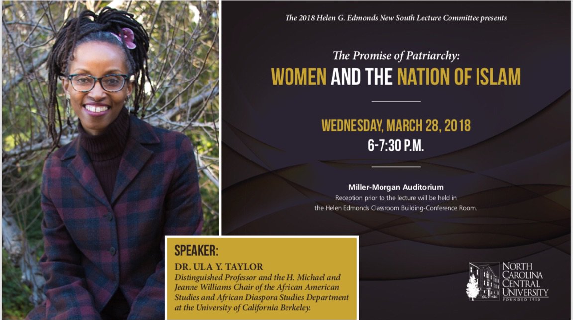 Please join us this evening for the Helen G. Edmonds New South Lecture Series.