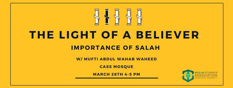 Miftaah Institute’s Co-Founder Mufti Abdul Wahab Waheed will join us at Cass Masjid on TODAY to discuss how crucial it is to place importance on our prayer, as it is the first thing we will be asked about on That Day. Don’t miss this opportunity!