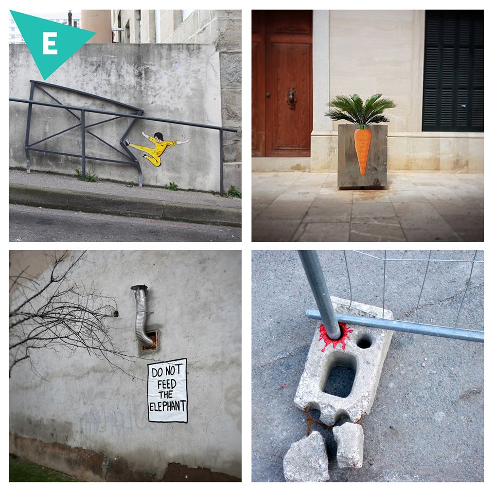 .<a href="/Oakoak_art/">oakoak</a> è uno street artist che si diverte a giocare con tutto ciò che incontra girovagando per le strade delle città.
Qual è la vostra opera preferita? 🖌🖍🎨