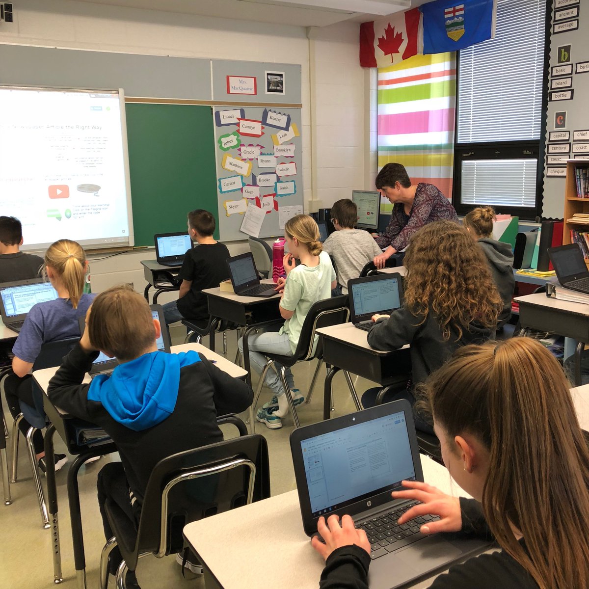 Cammie Kannekens 🇨🇦 (@mrskannekens) on Twitter photo This week <a href="/7PersonsPRSD8/">SevenPersonsSchool</a> <a href="/JoanneMacQuarri/">Joanne MacQuarrie</a> helps students use #chromebooks & #GoogleClassroom to access a newspaper writing lesson focusing on quotes with @Hynes2Cathy #prsd8 This week <a href="/7PersonsPRSD8/">SevenPersonsSchool</a> <a href="/JoanneMacQuarri/">Joanne MacQuarrie</a> helps students use #chromebooks & #GoogleClassroom to access a newspaper writing lesson focusing on quotes with @Hynes2Cathy #prsd8