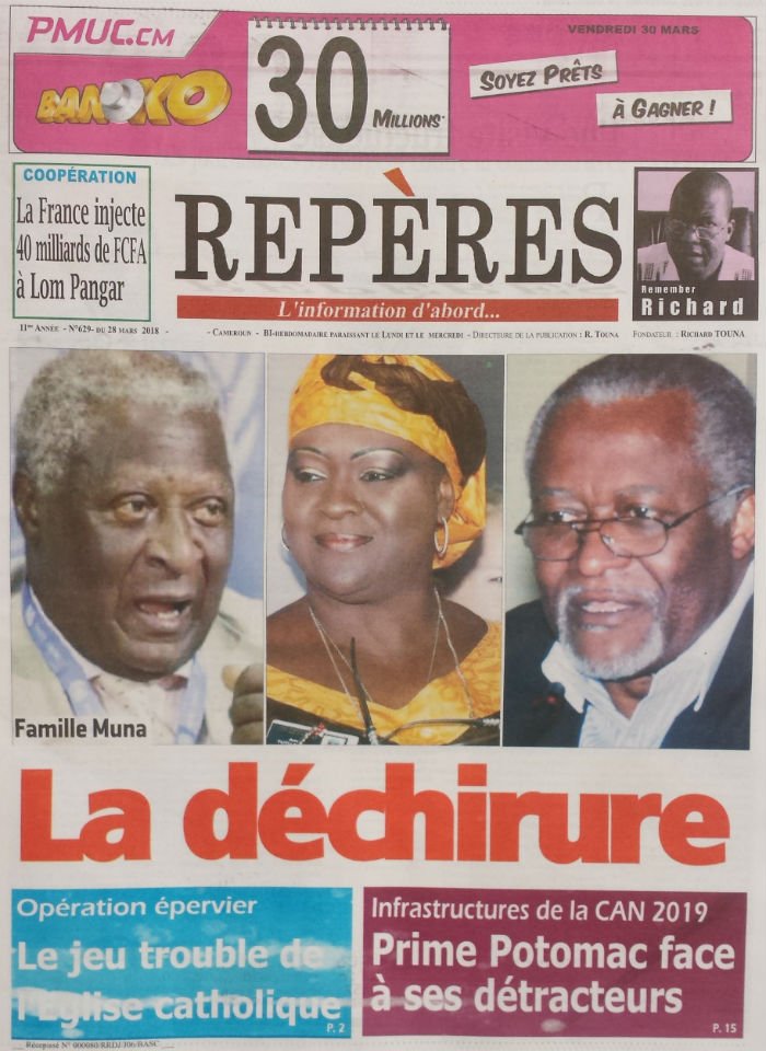 KamerunLand's tweet photo. La revue de presse de ce Mercredi 28 mars 2018 (4) https://t.co/Ph0CoDLDRE